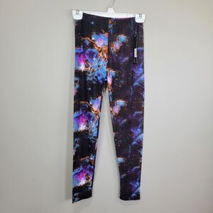 New Mix Dark Galaxy Polyester Blend Leggings One Size Fits All